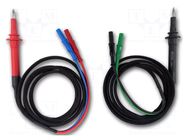 Test acces: Kelvin cable; 1.5m; 15A; 1.5kVDC; Features: insulated HT INSTRUMENTS