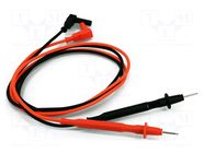 Test leads; Urated: 1kV; Inom: 10A; Len: 1.5m; black,red; 2pcs. HT INSTRUMENTS