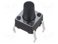 Microswitch TACT; SPST; Pos: 2; 0.05A/12VDC; THT; 1.57N; 6x6x3.5mm CONNFLY