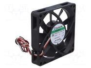 Fan: DC; axial; 24VDC; 80x80x15mm; 26.5dBA; Vapo; Out: R type SUNON