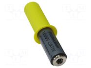 Adapter; black; 2A; 91mm; banana 4mm socket,M8 female socket ELECTRO-PJP