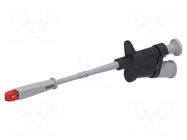 Clip-on probe; crocodile; 6A; black; Contacts: brass; 4mm; L: 176mm ELECTRO-PJP