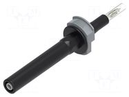 Test probe; 20A; black; banana 4mm socket ELECTRO-PJP