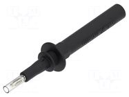 Measuring tip; 20A; black; Tip diameter: 4mm; Socket size: 4mm ELECTRO-PJP