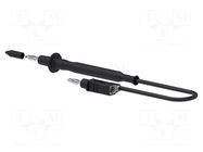Test lead; 60VDC; 30VAC; 12A; probe tip,banana plug 4mm; Len: 1m ELECTRO-PJP