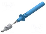 Measuring tip; blue; Tip diameter: 4mm; Socket size: 4mm ELECTRO-PJP