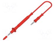 Test lead; 60VDC; 30VAC; 12A; probe tip,banana plug 4mm; Len: 1m ELECTRO-PJP