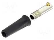 Connector: 4mm banana; socket; 36A; 30VAC; 60VDC; black; insulated ELECTRO-PJP