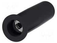 Connector: 4mm banana; socket; 36A; 30VAC; 60VDC; black; insulated ELECTRO-PJP