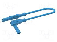 Test lead; 20A; banana plug 4mm,angular banana plug 4mm; Len: 2m ELECTRO-PJP
