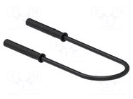 Test lead; 60VDC; 30VAC; 10A; banana socket 2mm,both sides; black ELECTRO-PJP
