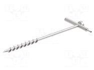 Probe: for measuring earth resistance; silver; 0.42mm; thread ELECTRO-PJP