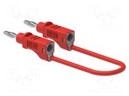 Test lead; 60VDC; 30VAC; 36A; banana plug 4mm,both sides; red ELECTRO-PJP