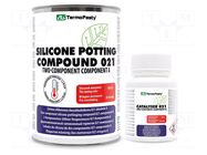 Silicone encapsulating compound; white; Temp: -50÷200°C; 20kV/mm AG TERMOPASTY