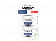 Silicone encapsulating compound; transparent; Temp: -50÷180°C AG TERMOPASTY