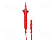 Test leads; 1kV; 20A; probe tip x2,banana plug 4mm x2; Len: 1.5m HT INSTRUMENTS