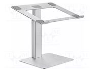 Stand; 5kg; 15.6"; silver; aluminium; 296x246x225mm; laptop GEMBIRD