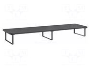 Monitor stand; 20kg; plastic,steel; 1000x260x122mm; monitor x2 GEMBIRD
