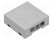 Enclosure: for computer; Raspberry Pi 4; light grey; X: 89.4mm KRADEX