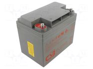 Re-battery: acid-lead; 12V; 37.5Ah; AGM; maintenance-free CSB BATTERY