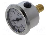 Manometer; -1÷3bar; Class: 2.5; 100mm; -20÷60°C; IP65; steel; 113.53 WIKA