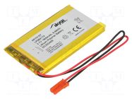 Re-battery: Li-Po; 3.7V; 1800mAh; cables,JST SYP-02T-1 socket AKYGA BATTERY