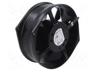 Fan: AC; axial; 115VAC; Ø172x55mm; ball; 3250rpm; IP20; 20AWG; black EBM-PAPST