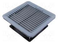 Fan: DC; axial; 24VDC; 40÷55m3/h; 40dBA; ball; IP54; grey; 125x125mm FINDER