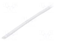 Heat shrink sleeve; glueless; 2: 1; 1.6mm; white; polyolefine; reel BM GROUP