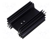 Heatsink: extruded; grilled; black; L: 63.5mm; W: 42mm; H: 25.4mm SEIFERT ELECTRONIC