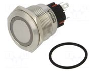 Switch: vandal resistant; Pos: 2; SPDT; 1A/220VAC; IP65; ON-(ON) ONPOW