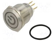 Switch: vandal resistant; Pos: 2; SPDT; 3A/220VAC; 5A/24VDC; IP65 ONPOW