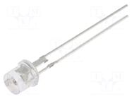 LED; amber; 5mm; 5800÷7000mcd; 140°; Front: flat; 2.3÷2.8VDC; round OPTOSUPPLY