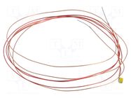 LED; white warm; 120°; 2700-3300K; 1.6x0.8x0.6mm; Leads: leads x2 OPTOSUPPLY