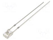 LED; white warm; rectangular; 2x3x4mm; bipolar; 750÷1120mcd; 100° OPTOSUPPLY