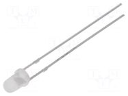 LED; red; 3mm; 150÷220mcd; 60°; Front: convex; 2.1÷2.6VDC; -30÷85°C OPTOSUPPLY