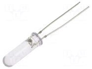 LED; white; 5mm; 3000÷4200mcd; 60°; Front: convex; 12VDC; -30÷85°C OPTOSUPPLY