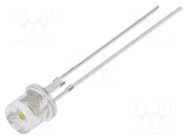 LED; white; 5mm; 10000÷12000mcd; 140°; Front: flat; 3.2÷3.6VDC OPTOSUPPLY