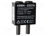 Adapter; banana 4mm socket x2,banana 4mm plug x2; 0÷50V; 0÷50mA GOSSEN METRAWATT