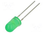 LED; yellow green; 5mm; 40mcd; 30°; Front: convex; 2.4VDC EVERLIGHT