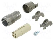 Connector: HDC; contact insert; female; MIXO BUS; PIN: 4; 10A; 50V ILME