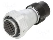 Connector: circular; plug; female; PIN: 26; IP55; WY28; 5A; 400V WEIPU