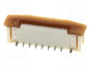Connector: FFC/FPC; gold-plated; SMT; 500mA; 50V; Slider; 0.5mm MOLEX