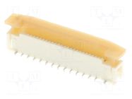 Connector: FFC/FPC; gold-plated; SMT; 500mA; 50V; Slider; PIN: 26 MOLEX