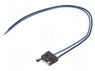 Microswitch SNAP ACTION; 2A/250VAC; with lever (with roller) OMRON Electronic Components