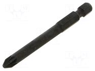 Screwdriver bit; Pozidriv®; PZ2; Overall len: 70mm KING TONY