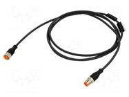 Cable: for sensors/automation; PIN: 4; 2m; plug; 230VDC; 230VAC; 4A LUMBERG AUTOMATION