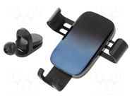 Car holder; black; air vent; snapped-in BASEUS