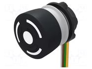 Switch: emergency stop; 22mm; Stabl.pos: 2; NC + NO; black; none EAO