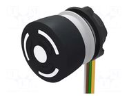 Switch: emergency stop; 22mm; Stabl.pos: 2; NC x2; black; none; 84 EAO